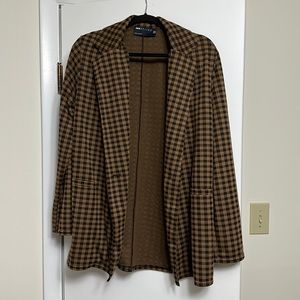 ASOS slouchy gingham blazer